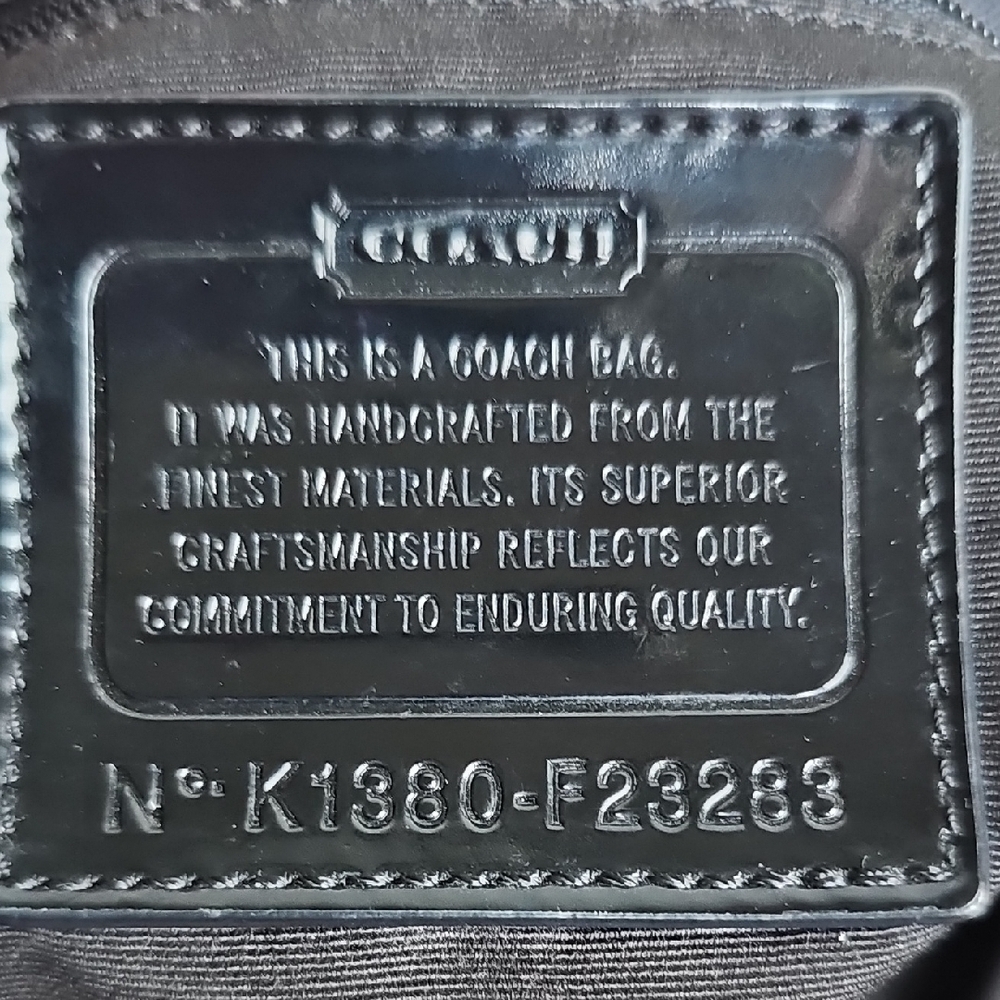 COACH 2013 SIGNATURE STRIPE ZEBRA PRINT TOTE - Picture 13 of 14